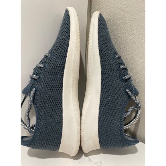 ALLBIRDS WOMENS WALKING TREE RUNNERS  LACE UP NAVY BLUE SIZE 10 SNEAKERS - Picture 4 of 6